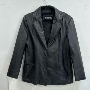Vintage leather blazer